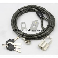 Verrouillage et cadenas pour ordinateur portable, câble + cadenas (AL2000)